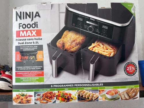 air fryer ninja foodi max double compartiment 6-en-1 9 5l af400eu alger