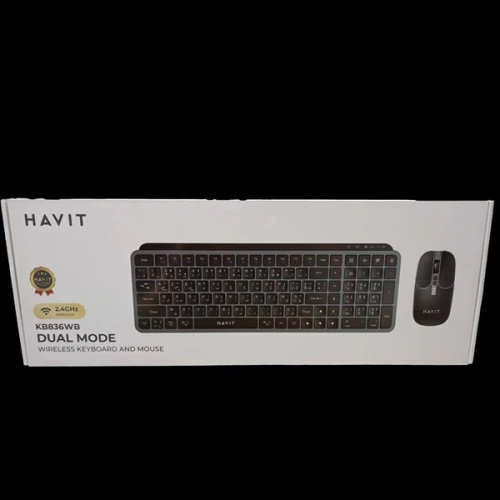 CLAVIER HAVIT + SOURIS KBB836 SANS FIL RECHARGEABLE