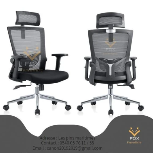 Chaise opérateur ergonomique en filet