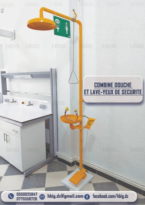douchette lave-oeil de sécurité /Combine de douchette de sécurité et lave yeux