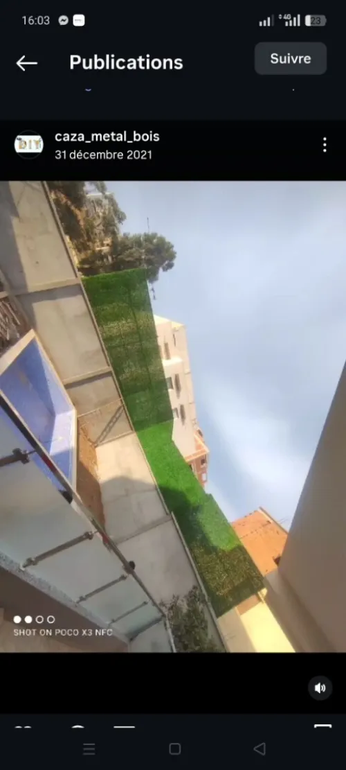 Clôture gazon synthétique