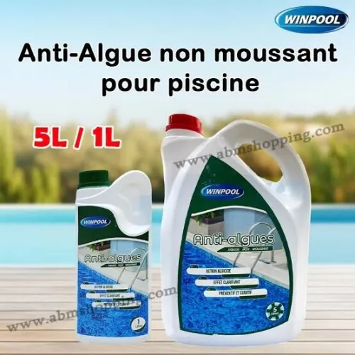 Anti algue liquide pour piscine 1 Litre