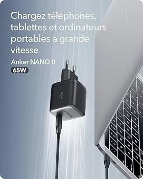 Chargeur anker original 65w