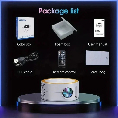 LED Mini Projecteur Mobile Vidéo