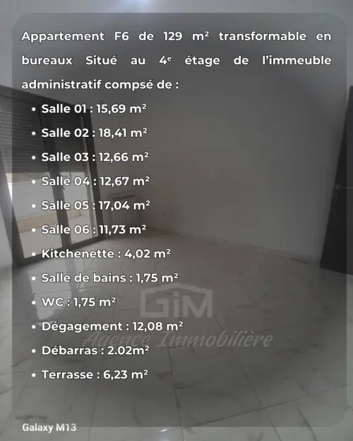 Location Appartement F6 Alger Bir mourad rais