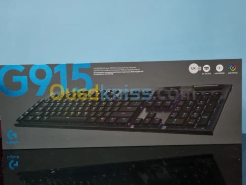 Clavier Gaming Haut de Gamme Logitech G915 LIGHTSPEED GL-Tactile