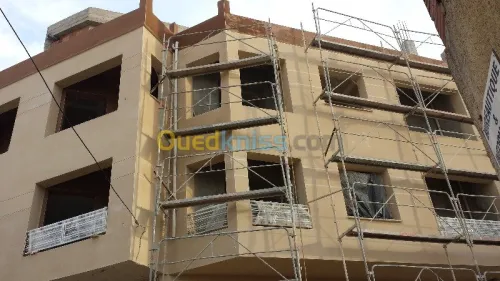 projection monocouche sur brique