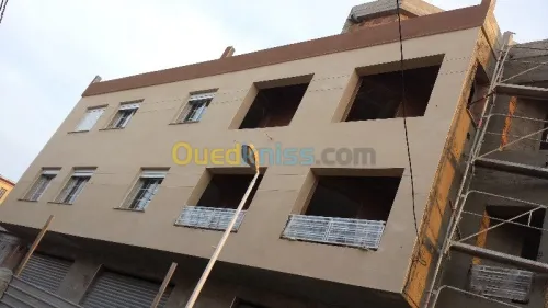 projection monocouche sur brique