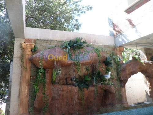 construction cascade et piscine 