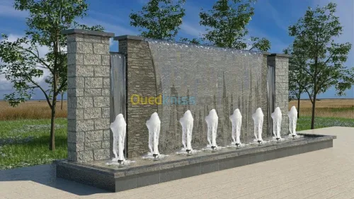 conception et réalisation de jet d'eau,fontaine et piscine 