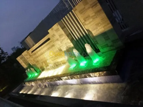 conception et réalisation de jet d'eau,fontaine et piscine 