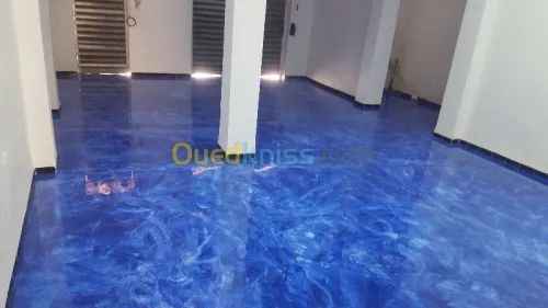 Résine époxy polyuréthane et métalliqu