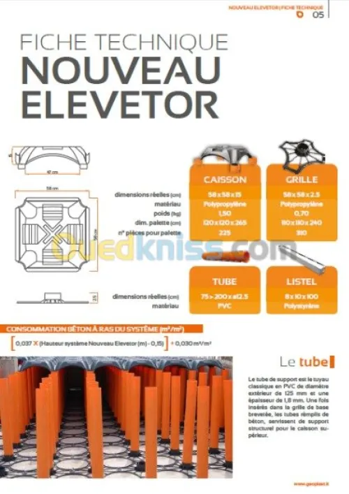 coffrage perdu chape en béton dalle