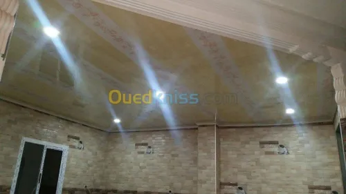montage faux plafond en PVC 