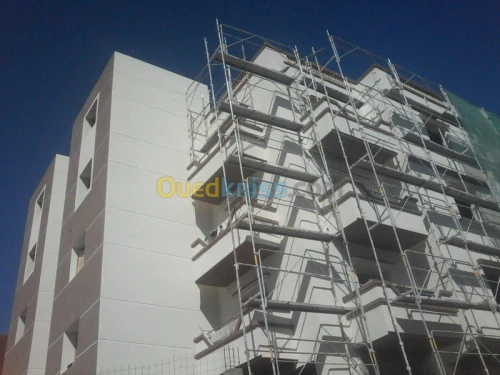 Traitement des façades en monocouche