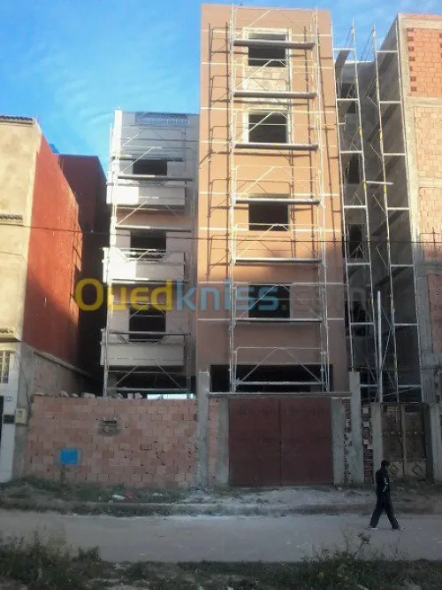 Traitement des façades en monocouche