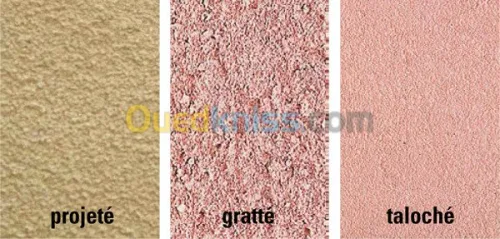 revêtements de façade en monocouche