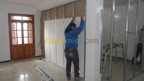 PLACO PLATRE /PVC /TINDA / FERONNERIE