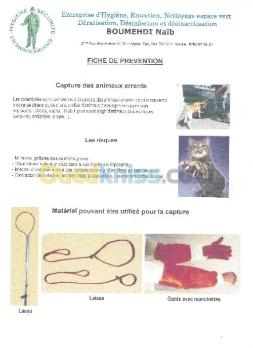 Dératisation desinfection desinsectisa
