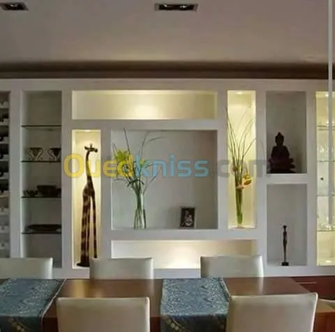 Travaux d'aménagement et décoration