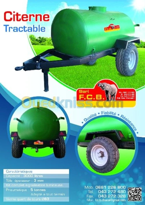 Citerne de tracteur