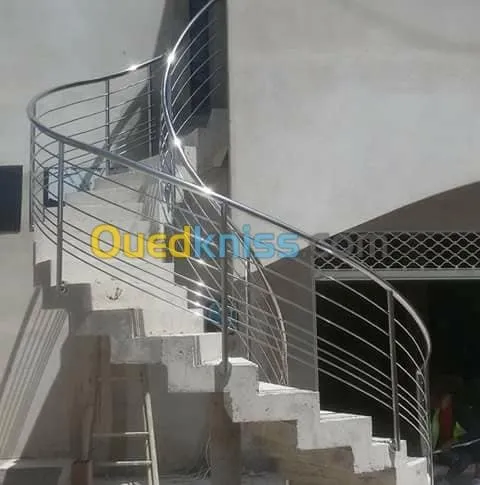 Rampe d'escaliers et Gardes-corps INOX