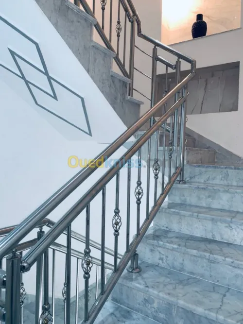 Rampe d'escaliers et Gardes-corps INOX