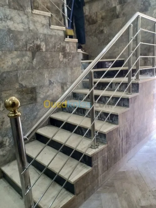 Rampe d'escaliers et Gardes-corps INOX