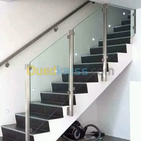 Rampe d'escaliers et Gardes-corps INOX