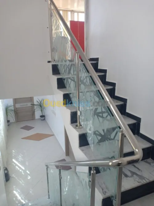 Rampe d'escaliers et Gardes-corps INOX