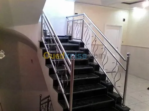 Rampe d'escaliers et Gardes-corps INOX