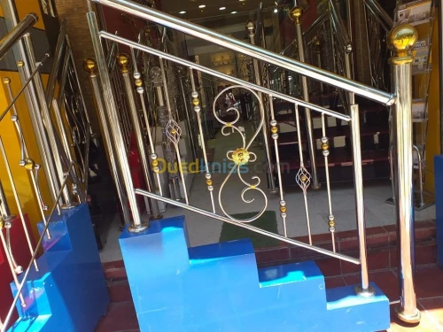 Rampe d'escaliers et Gardes-corps INOX
