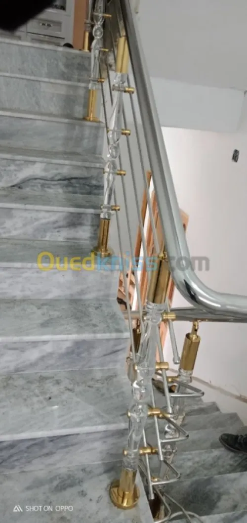 Rampe d'escaliers et Gardes-corps INOX