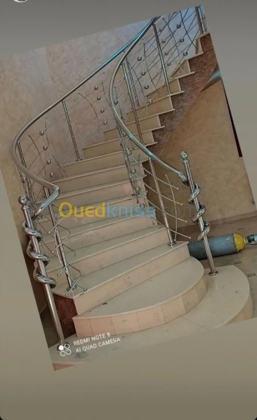 Rampe d'escaliers et Gardes-corps INOX