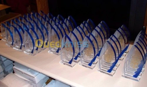  Gravure Laser sur Verre  et Trophée