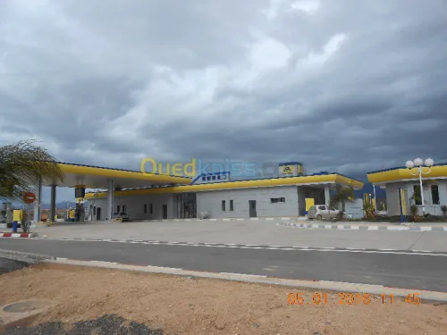 habillage des stations de services 