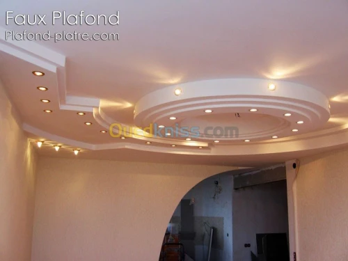 traveau de plâtre décoration