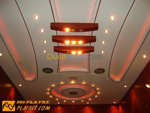 traveau de plâtre décoration