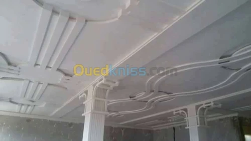 traveau de plâtre décoration