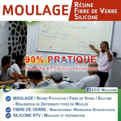 Formation Moulage Résine/Fibre de Verre/Silicone