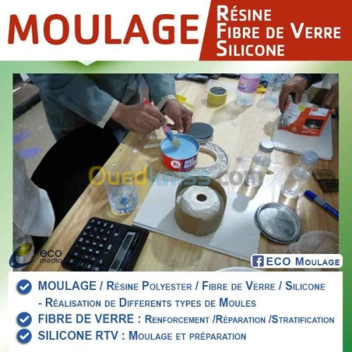Formation Moulage Résine/Fibre de Verre/Silicone