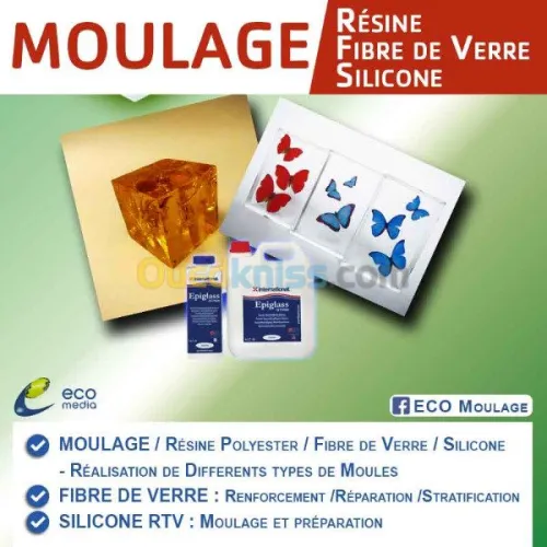 Formation Moulage Résine/Fibre de Verre/Silicone