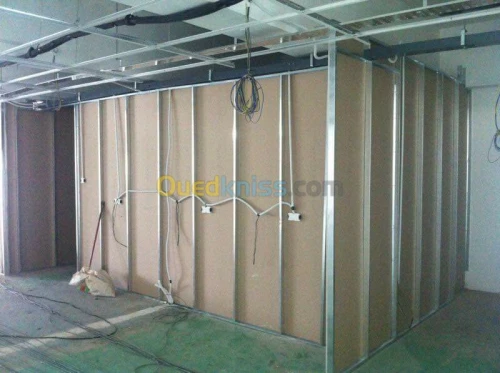 foux plafound ba13 bvc  mdf  parqut