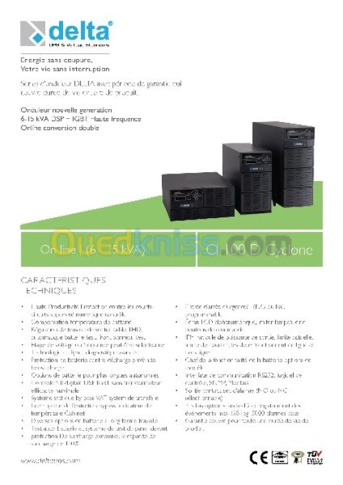 ONDULEUR ON-LINE MONOPHASE 10KVA