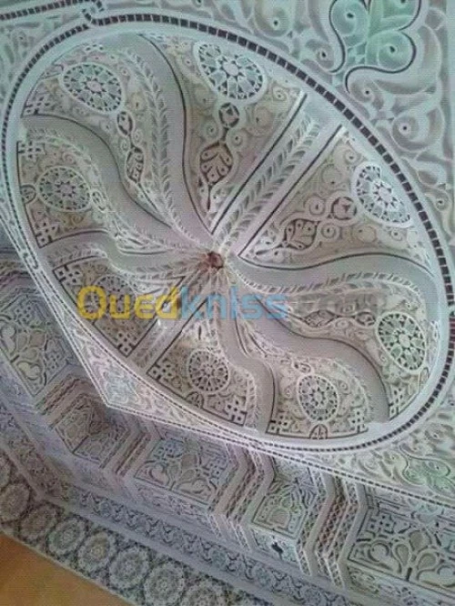 travaux plâtre, faience et dalle de sol marocaine 