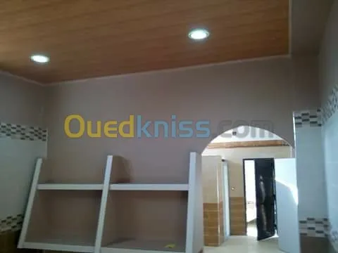 pvc . placo plat. font plafond....,