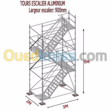 Multidirectional scaffolding rental