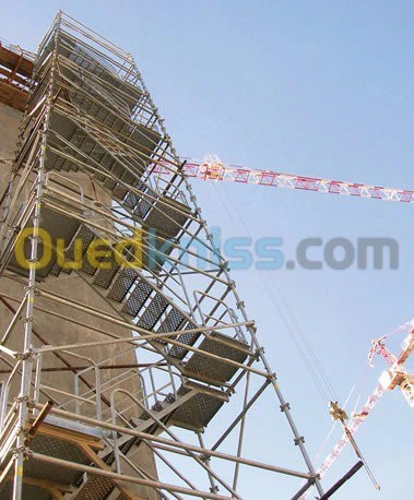 Multidirectional scaffolding rental
