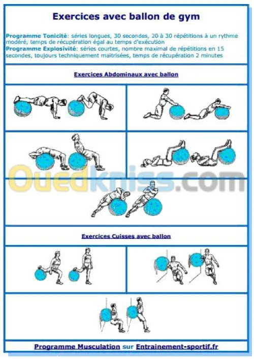 Ballon de Klein( rééducation , gym)