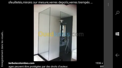 fourniture et pose verre trompé 